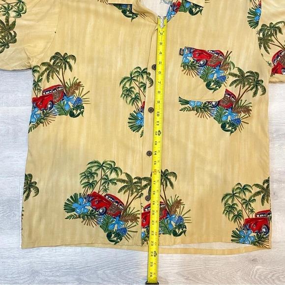 Pineapple Connection Men’s Vintage Hawaiian T Shirt Retro Car Palm Trees Size L - Picture 8 of 15